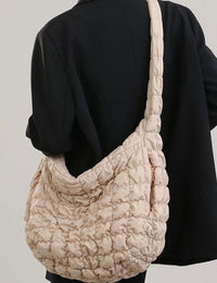 Large Quilted Carryall Puffer Bag