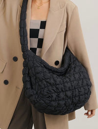 Large Quilted Carryall Puffer Bag