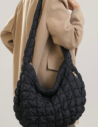 Large Quilted Carryall Puffer Bag