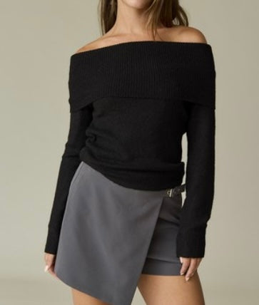 Sam Off the Shoulder Knit Sweater