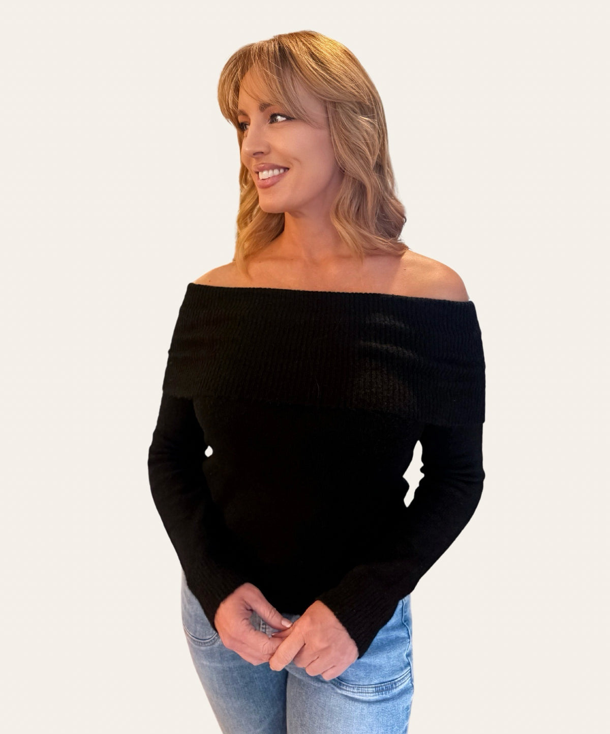 Sam Off the Shoulder Knit Sweater