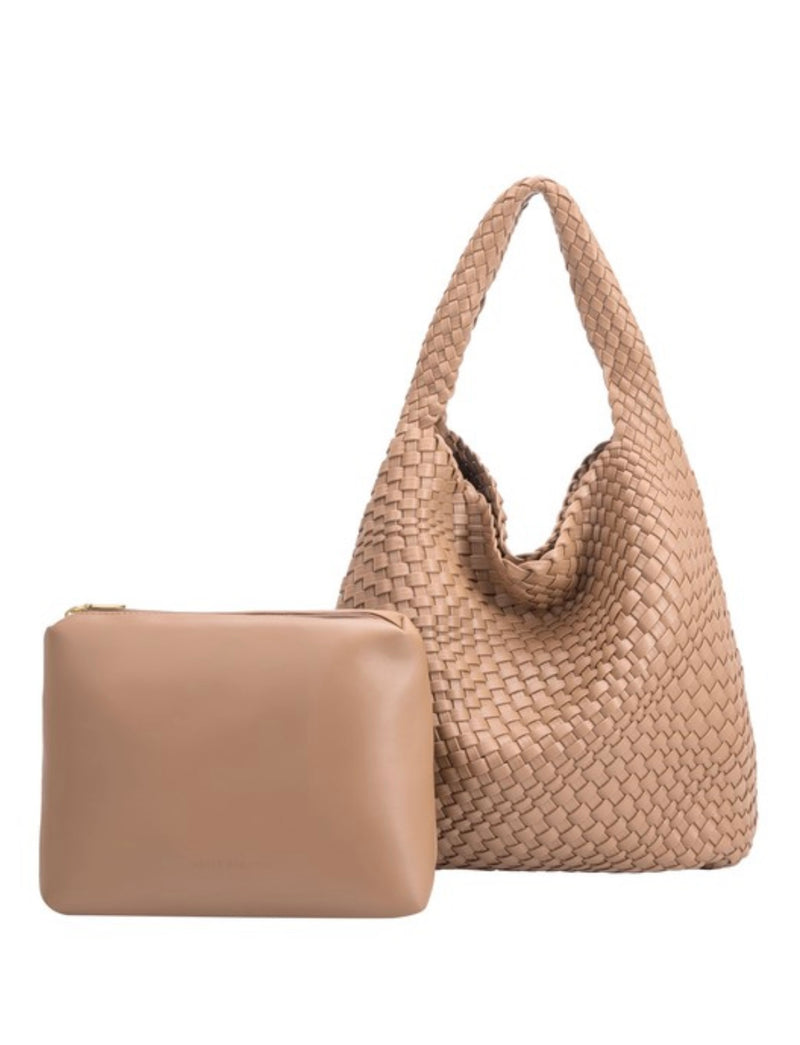 Melie Bianco Johanna Vegan Leather Recycled Shoulder Bag