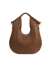 Melie Bianco Chocolate Woven Bag