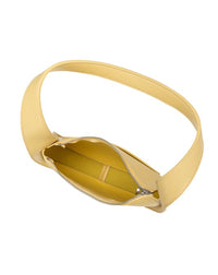 Melie Bianco Willow Vegan Leather Shoulder Bag - YELLOW