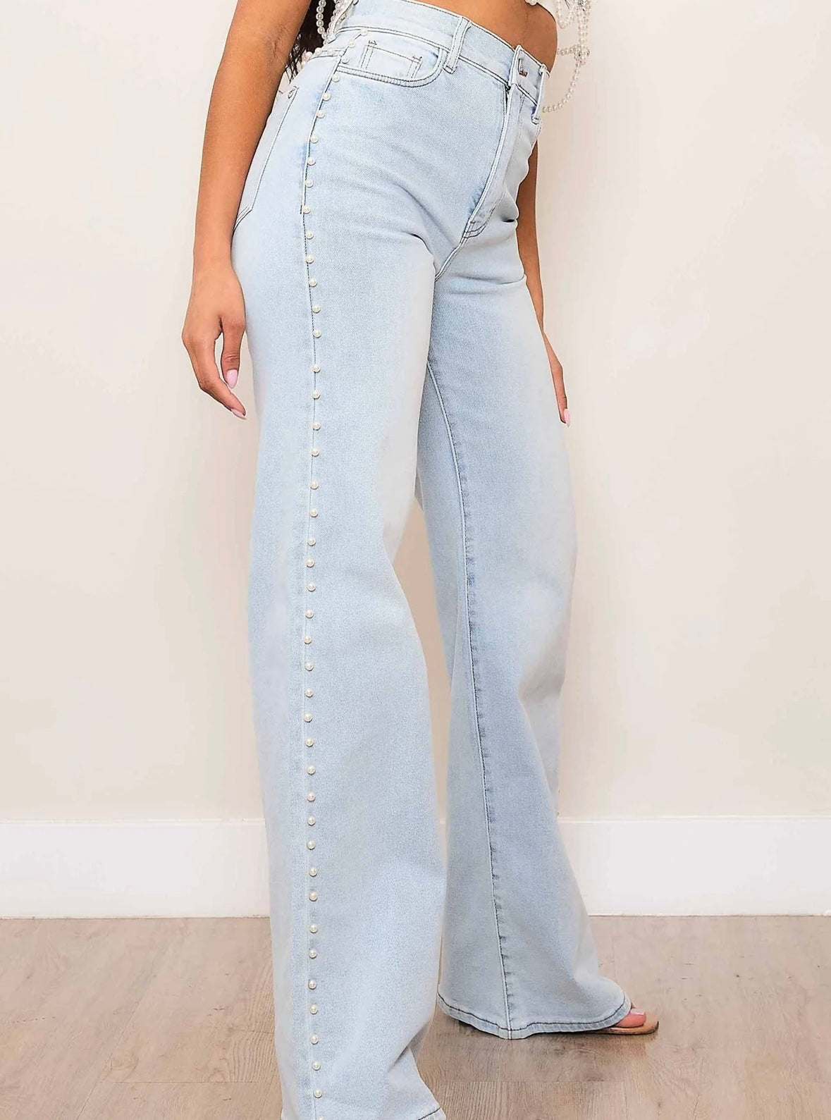 sheller シェリエ　pearl denim pants DENIM – shéller / シェリエ