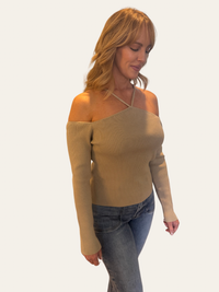 Monica Halter Ribbed Sweater