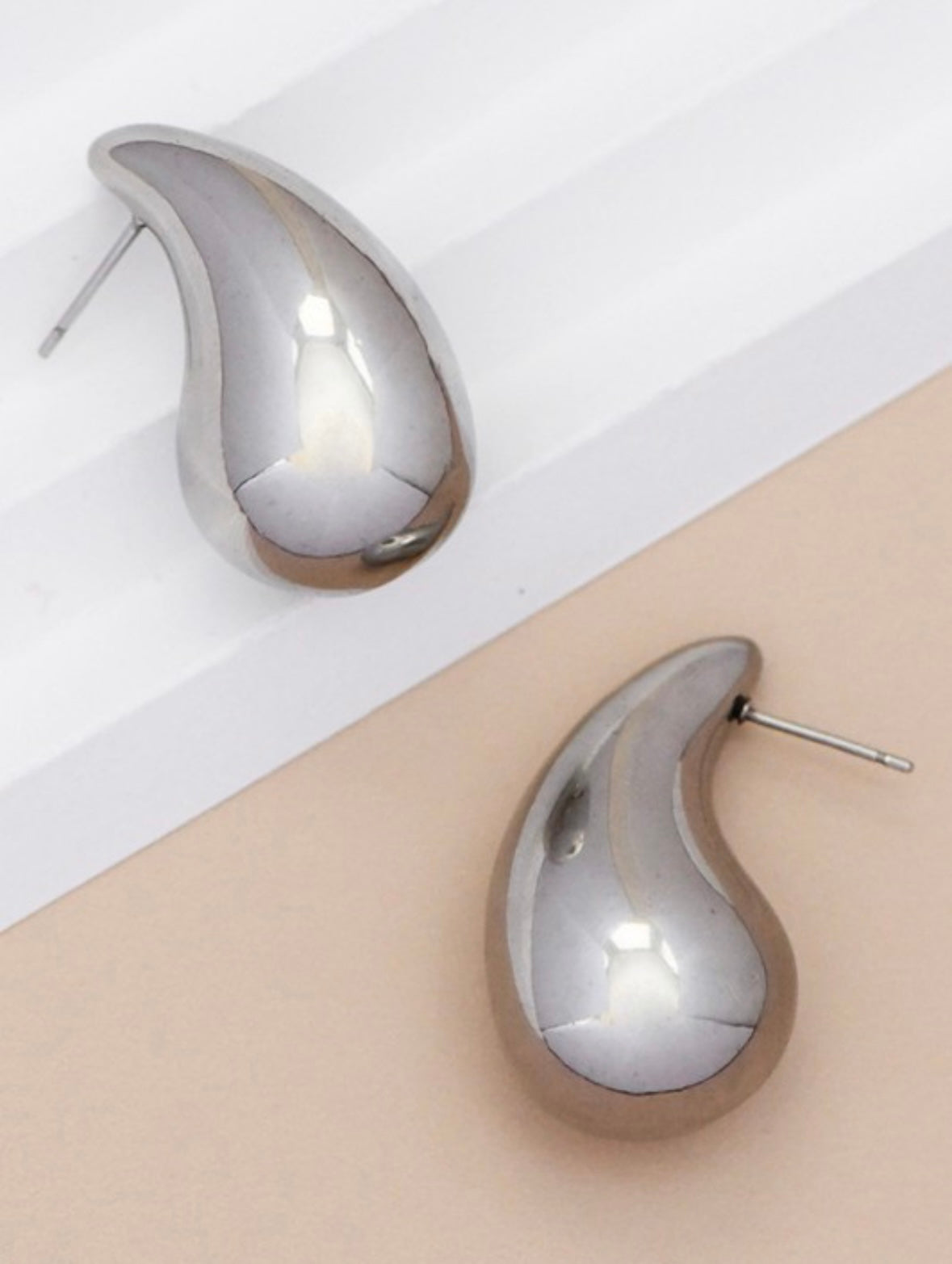 Silver Raindrop Earrings