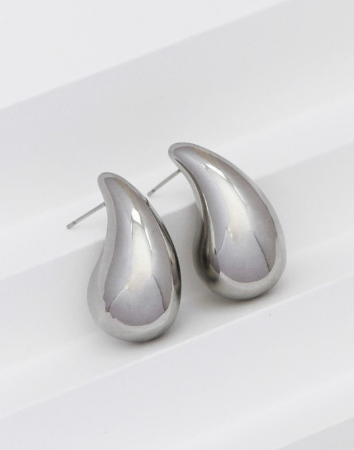 Silver Raindrop Earrings