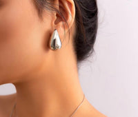 Silver Raindrop Earrings