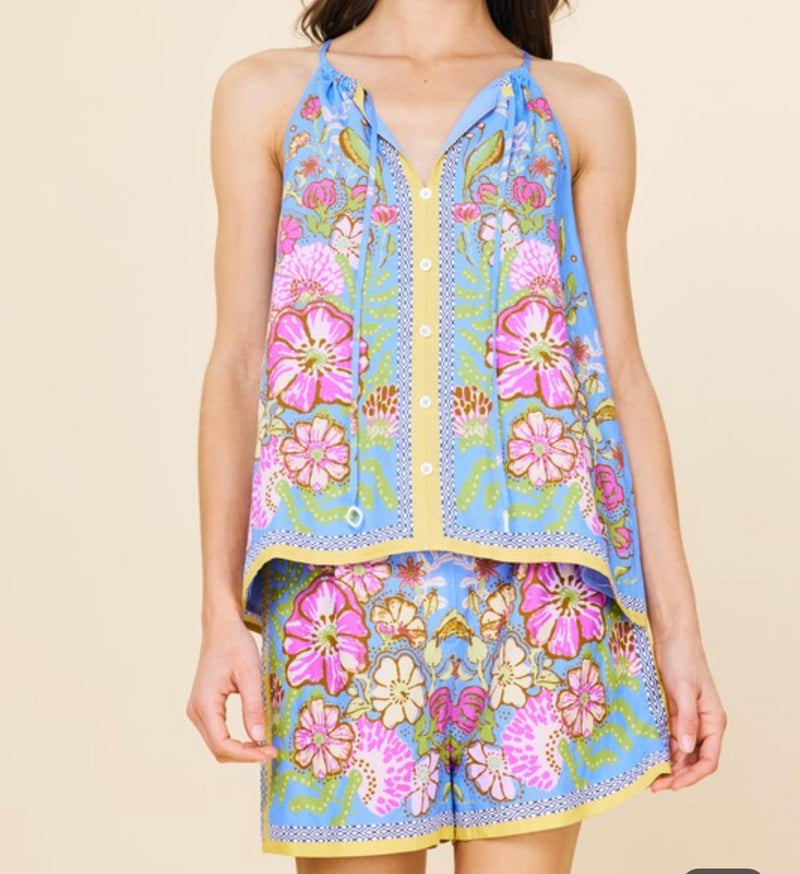 Anneliese Border Print Top