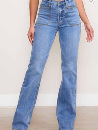 Square Pocket Bootcut  Jeans