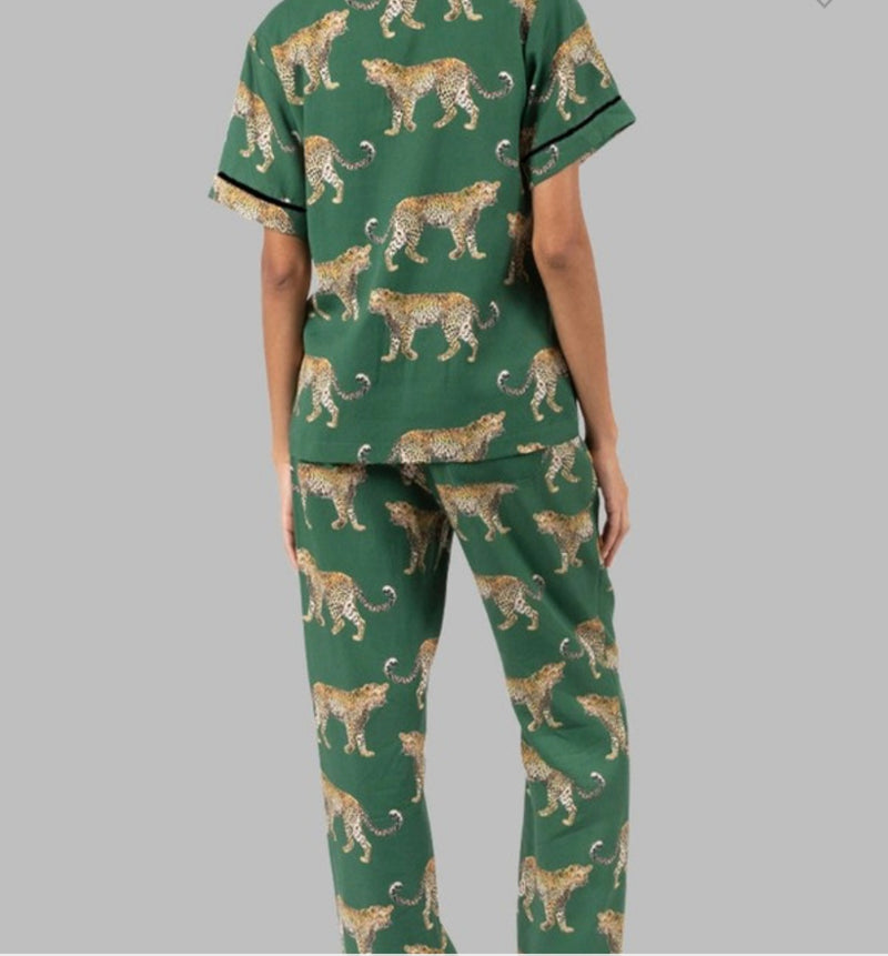 Cheetah Pajama Set