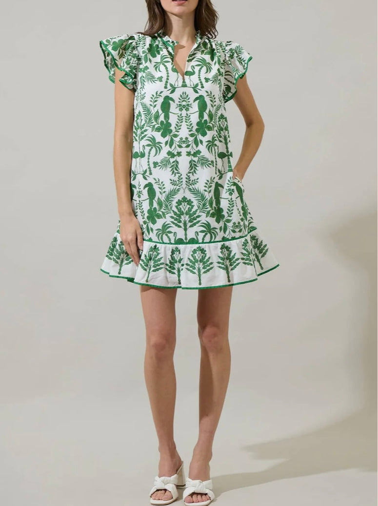 Davina Floral Mini Dress