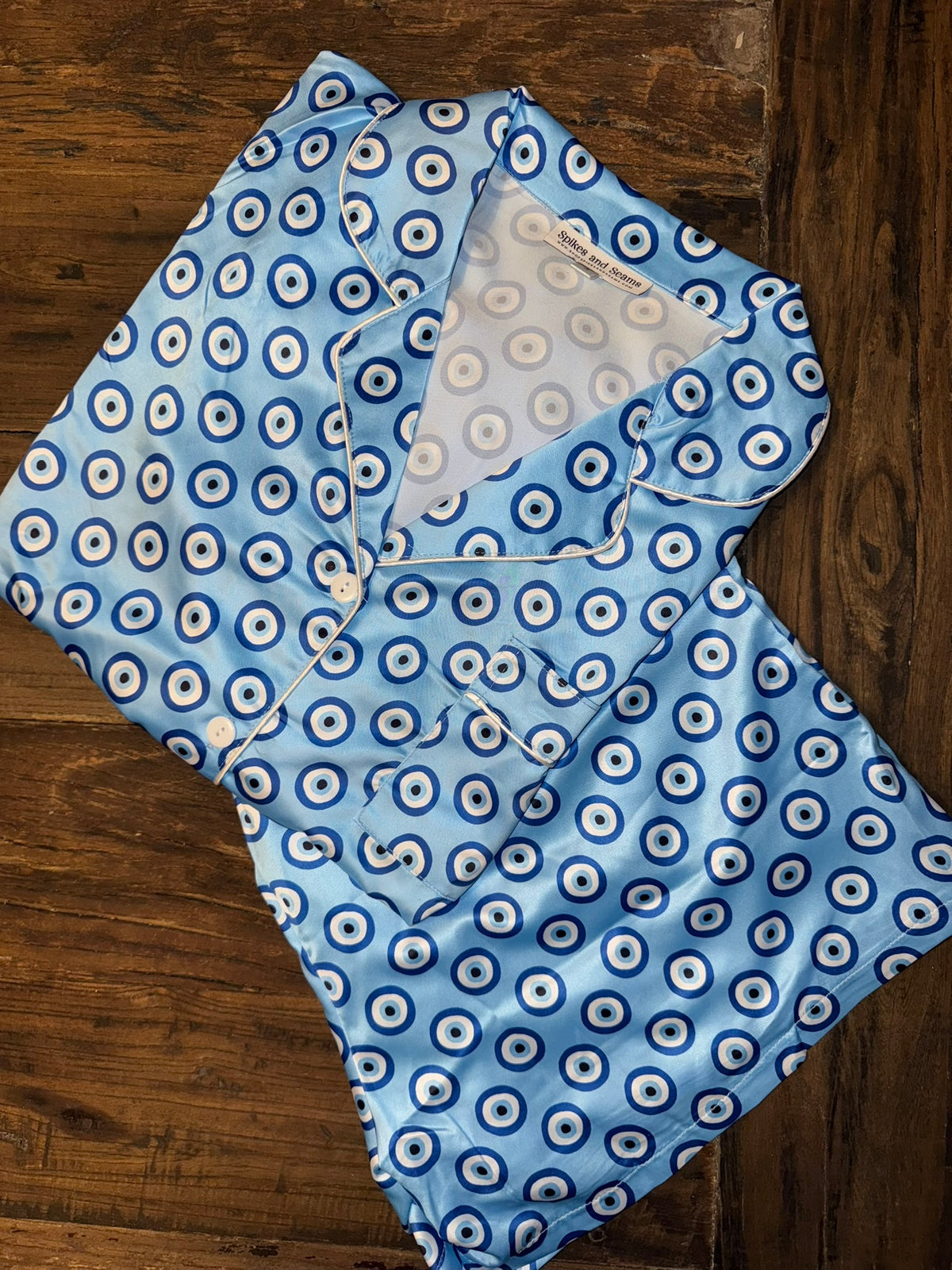 Satin Evil Eye Pajama Set