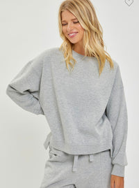 Oversized Hem Sweatshirt