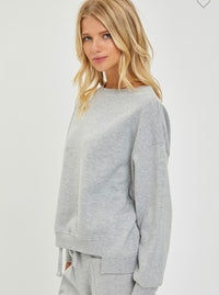 Oversized Hem Sweatshirt