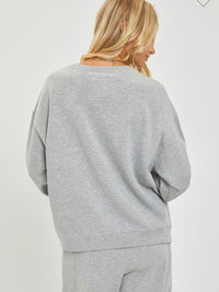 Oversized Hem Sweatshirt