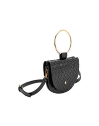 Melie Bianco Felix Woven Crossbody Bag