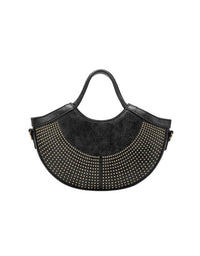 Kaylee Vegan Leather Half Moon Handag