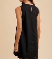 Reese Ric Rac Trimmed Sleeveless Shift Mini Dress