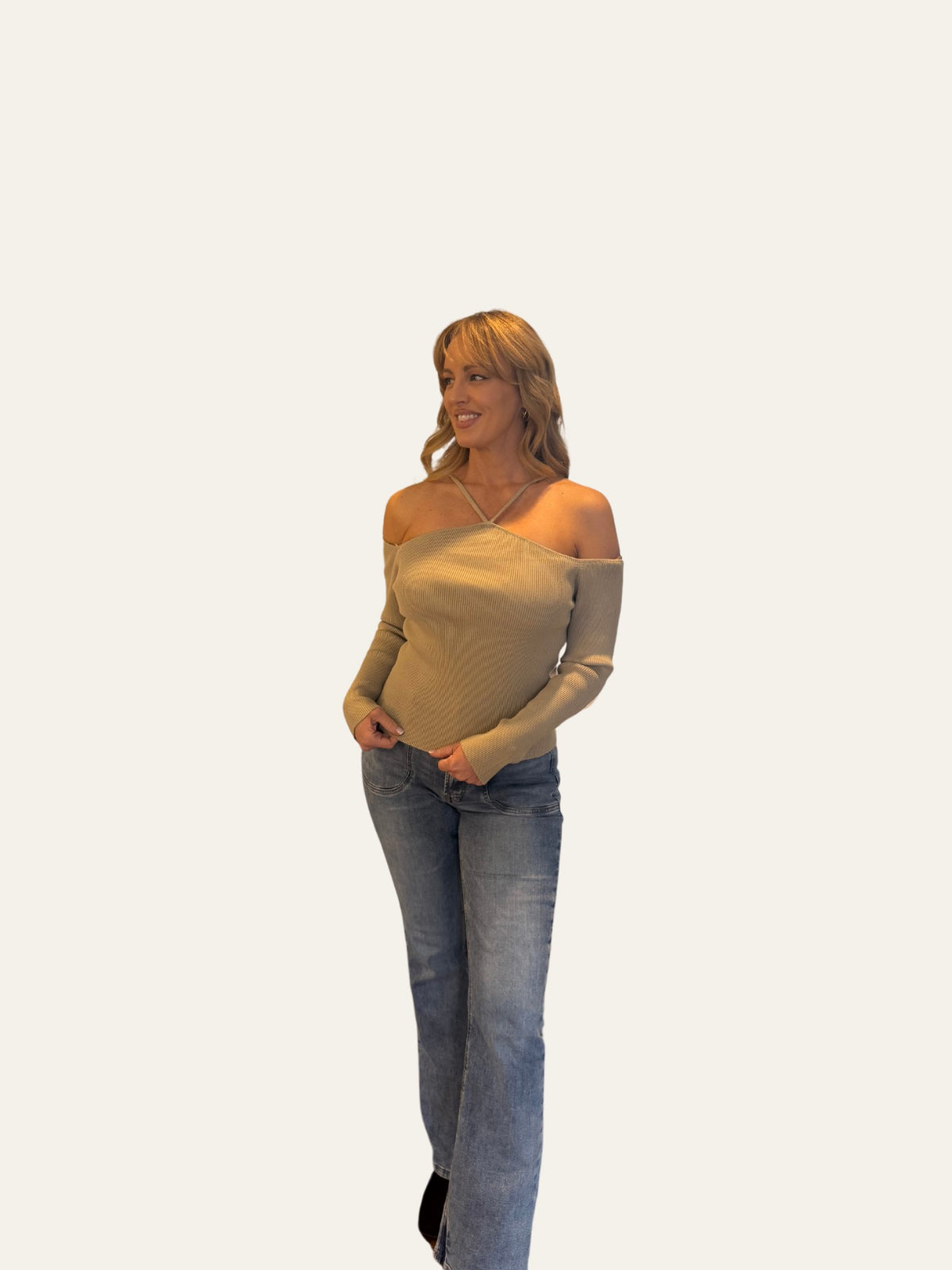 Monica Halter Ribbed Sweater