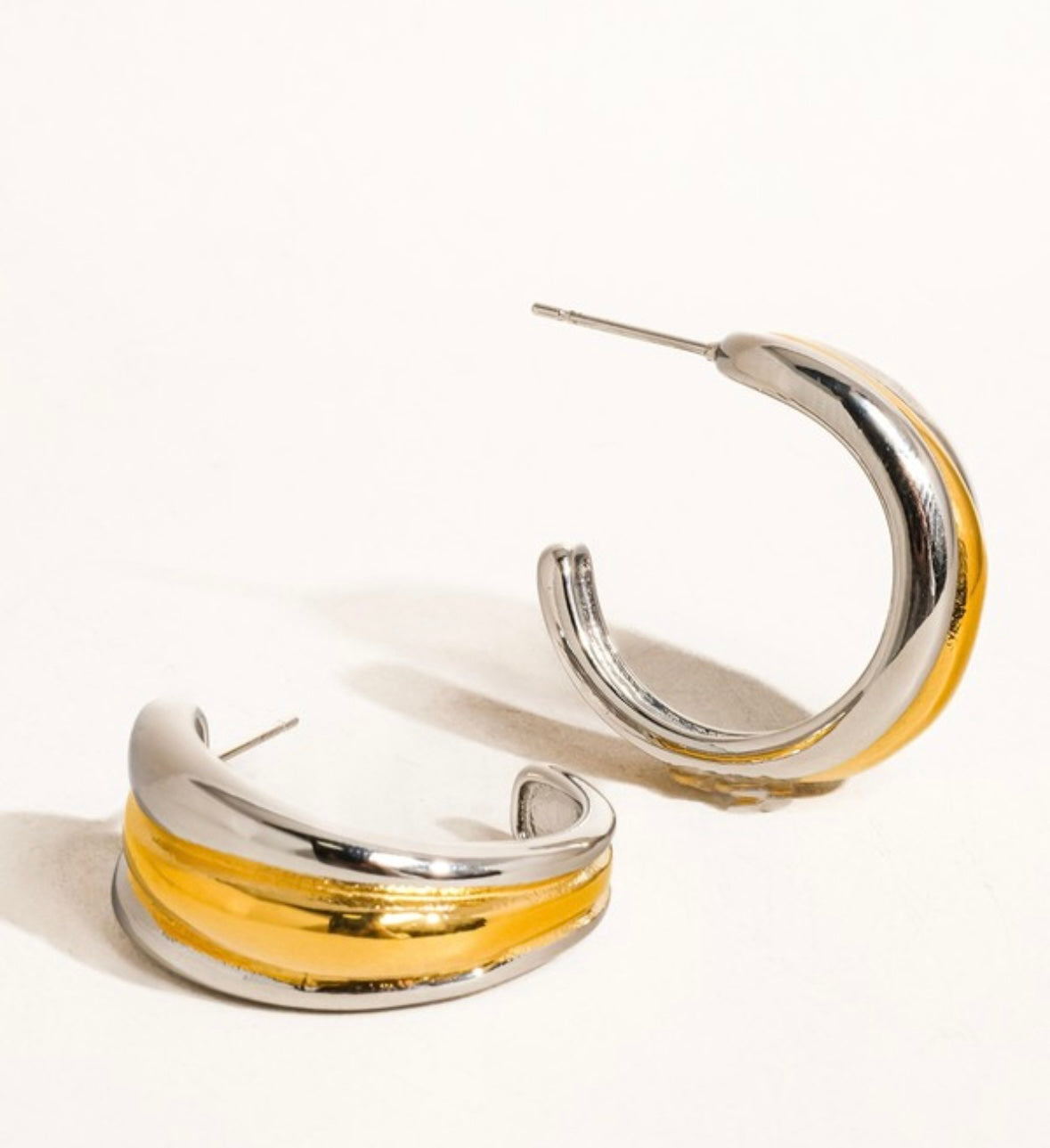 Silver/Gold Hoop Earrings