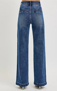 Tummy Control Double Waist Band Jean Trouser